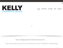 Tablet Screenshot of kellyunderwriting.com